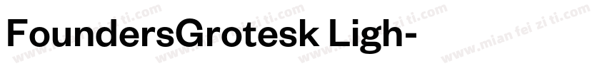FoundersGrotesk Ligh字体转换